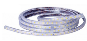 Fita 60 LEDs SMD5050 Flexivel IP65 Branco Quente 3000K 220V 1050Lm (metro)