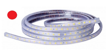 Fita 60 LEDs SMD5050 Flexivel IP65 Vermelho 220V 900Lm (metro)
