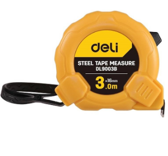 Fita Métrica de Aço 3m/16mm (Amarelo) - DELI