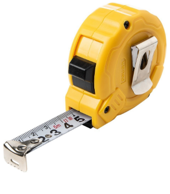 Fita Métrica de Aço 5m/19mm (Amarelo) - DELI