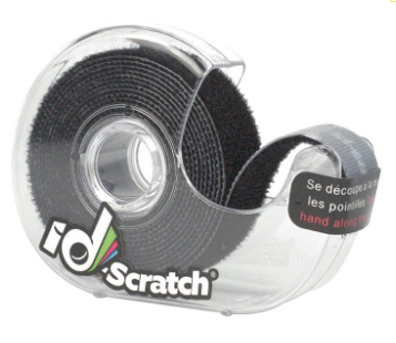 Fita de Velcro 2m x 2cm (Preto) - ID-SCRATCH