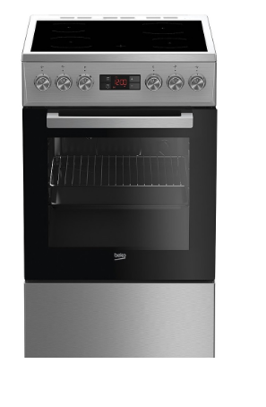 Fogão Elétrico 4 Bocas + Forno 55L (Inox) - BEKO