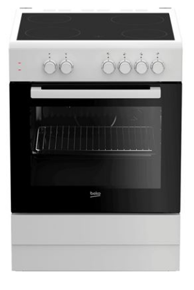 Fogão FSS67000GW 4 Zonas + Forno 71L A (Branco) - BEKO