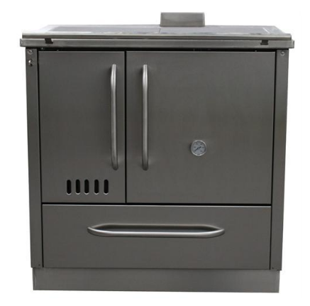 Fogão a Lenha 13,4KW Aquila Inox - ALPIS