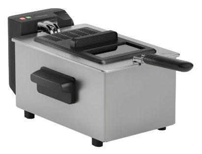 Fritadeira Elétrica 3L 2000W c/ Janela de Visualização (Prateado) - TRISTAR