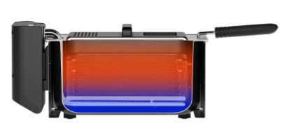Fritadeira Elétrica 3L 2000W c/ Janela de Visualização (Prateado) - TRISTAR