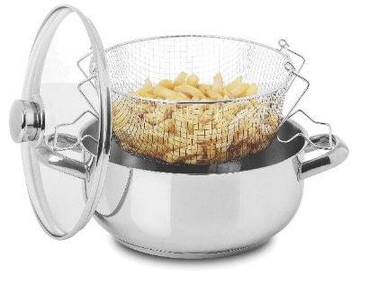 Fritadeira de Indução c/ Asas e Cesto 4L (Aço Inoxidável) - SILAMPOS