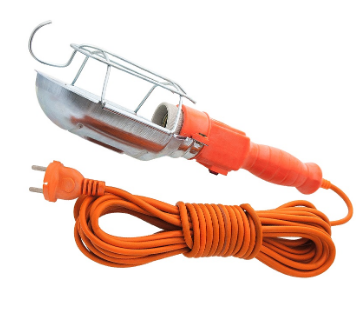 Gambiarra c/ Protecção em Rede Metálica (2 x 0,75mm²) 220VAC 100W - 10 mts