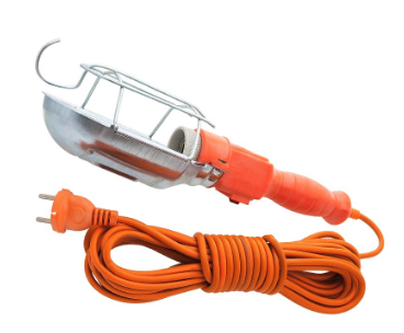 Gambiarra c/ Protecção em Rede Metálica (2 x 0,75mm²) 220VAC 100W - 5 mts