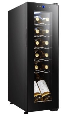 Garrafeira 12 Garrafa(s) Bolero GrandSommelier 1250 CoolCrystal Compressor (Preto) - CECOTEC