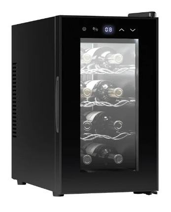 Garrafeira 8 Garrafa(s) Bolero GrandSommelier 830 CoolCrystal (Preto) - CECOTEC