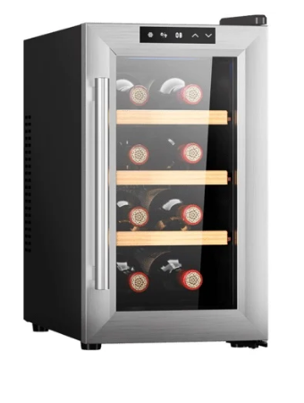 Garrafeira 8 Garrafa(s) Bolero GrandSommelier 830 CoolWood (Preto/Inox) - CECOTEC