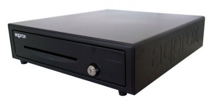 Gaveta de Dinheiro Elétrica 41cm RJ11 (Preto) - AQPROX
