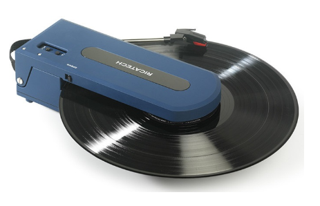 Gira Discos Portátil 33/45 RPM USB 1x 0,5W (Azul) - RICATECH