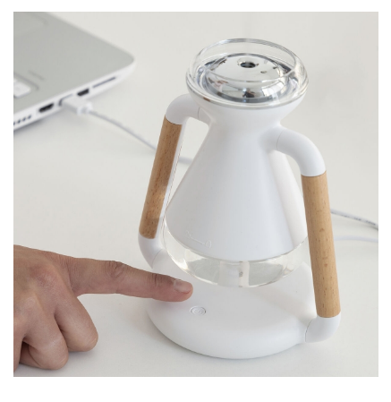Humidificador Difusor de Aromas "3-EM-1" Misvolt c/ Carregador Qi Indução s/ Fios - INNOVAGOODS