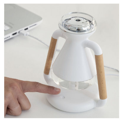 Humidificador Difusor de Aromas "3-EM-1" Misvolt c/ Carregador Qi Indução s/ Fios - INNOVAGOODS