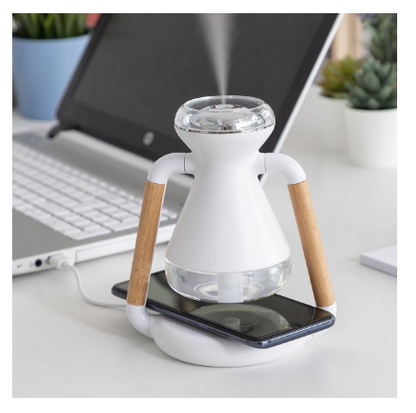 Humidificador Difusor de Aromas "3-EM-1" Misvolt c/ Carregador Qi Indução s/ Fios - INNOVAGOODS