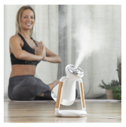 Humidificador Difusor de Aromas "3-EM-1" Misvolt c/ Carregador Qi Indução s/ Fios - INNOVAGOODS