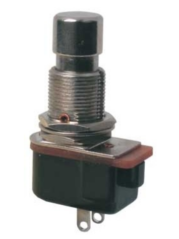 Interruptor Pulsador 12V OFF-(ON) Metálico