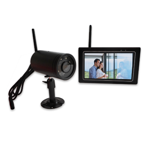Kit Câmara de Vigilância HD 1MP s/ Fios + Monitor 7" Touch - ISNATCH