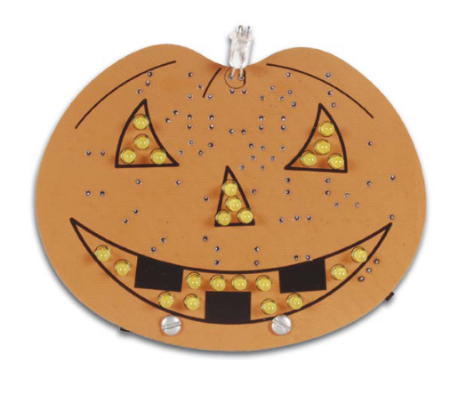 Kit Didático Abóbora Halloween 9V c/ 25 LED`s - WHADDA