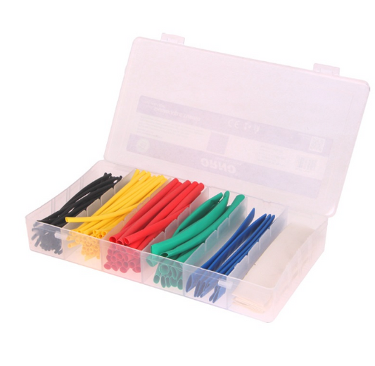 Kit Manga Termoretractil Multicor (100pcs) - Caixa Plástica