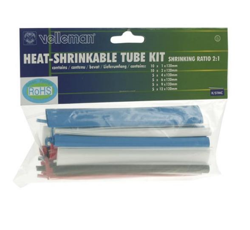Kit Manga Termoretractil Multicor (40pcs) - VELLEMAN