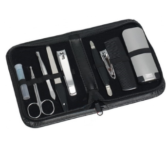 Kit Manicure e Pedicure p/ Viagem (10 Peças)