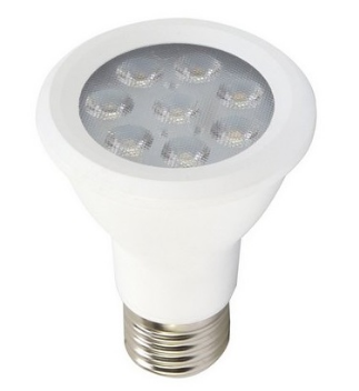 Lampada LED COB 220V E27 PAR20 7W Branco Q. 3000K 680Lm