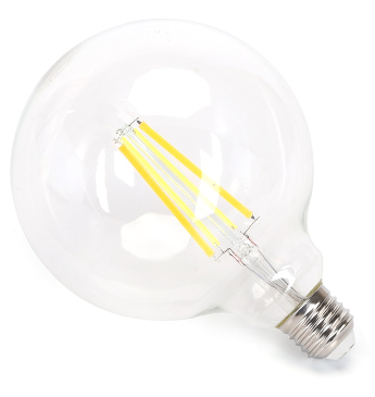 Lâmpada LED Inteligente E27 G125 Filamento Smart Wi-Fi 220V 6W 2700K ~ 6500K 850Lm (Transparente)