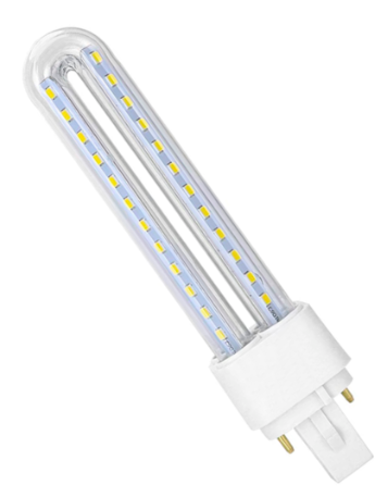 Lâmpada LED PLC G24 2U 220V 15W 3000K 1500Lm