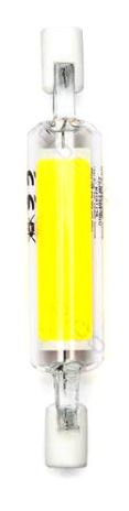Lampada LED R7S 78mm 4,5W Branco Frio 6000K 450Lm - Vidro