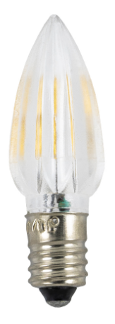 Lampada LED (tipo Vela) E10 12V Branco Q. 3000K
