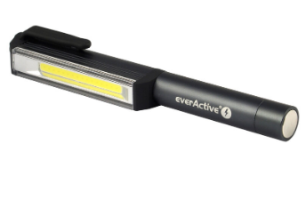 Lanterna Gambiarra LED COB 3W 200Lm Compacta Rotativa 180º de Alumínio c/ Íman - everActive