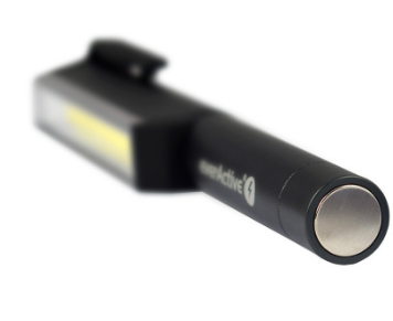 Lanterna Gambiarra LED COB 3W 200Lm Compacta Rotativa 180º de Alumínio c/ Íman - everActive