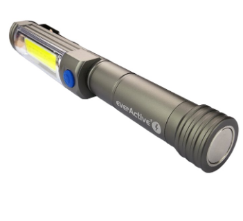 Lanterna Gambiarra de Oficina LED COB 5W 400Lm c/ Íman (3x AA/R6) - everActive