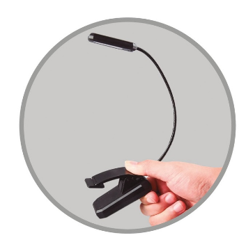 Lanterna LED USB Ajustável t/ Pinça - GSC