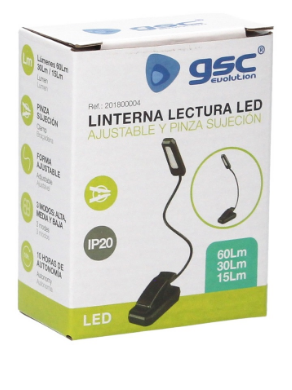 Lanterna LED USB Ajustável t/ Pinça - GSC