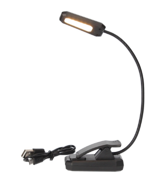 Lanterna LED USB Ajustável t/ Pinça - GSC