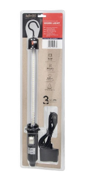 Lanterna LED de Emergência USB 5V/220V 8,5W 500Lm (IP44) c/ Bateria - ADVITI