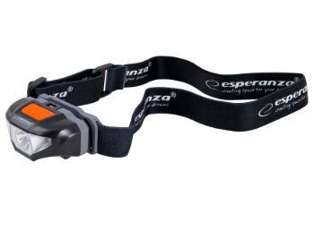 Lanterna de Cabeça 3W + 2x LEDs SMD Laterais "CANIS" - ESPERANZA