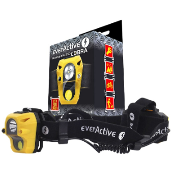 Lanterna de Cabeça c/ LED CREE XP-E2 3W + LED COB 3W c/ Sensor de Proximidade - everActive