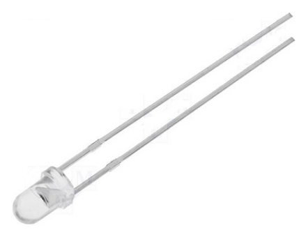 Led 3mm Azul Alta Luminosidade (1300-2200mcd; 30º)
