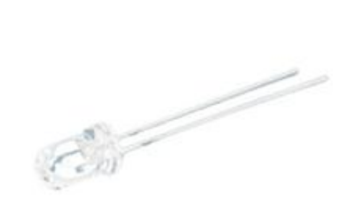 Led 8mm Transparente (Luz Vermelha)