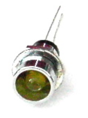 Led Amarelo 5mm c/ Suporte Cromado