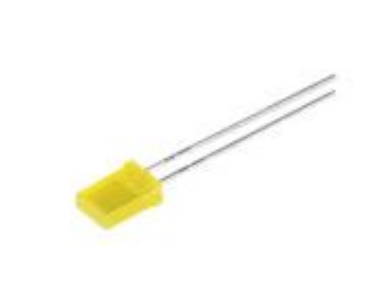 Led Amarelo Rectangular