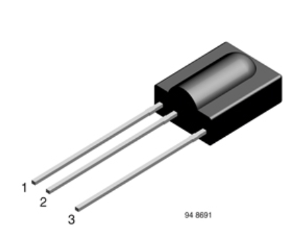 Led Receptor 30Khz vertical TSOP1730 p/ TV