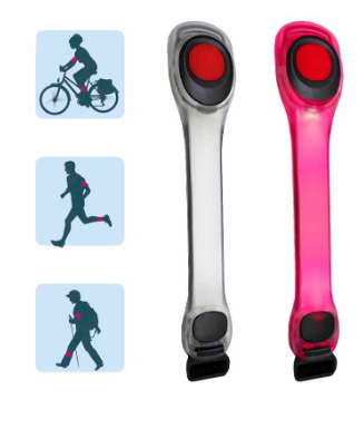 Luz/Lanterna de Sinalização para Braço/Perna/Bicicleta (2 Posições de Luz)