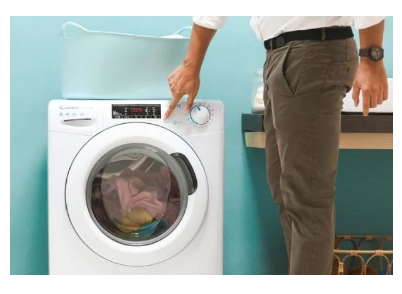 Máquina Lavar e Secar Roupa 6/9Kg 1400RPM Smart PRO Wi-Fi + Bluetooth (Branco) - CANDY
