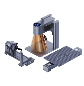 Máquina de Gravação a Laser LP4 Versão Deluxe + Rotary Extension + Slide Extension - LASERPECKER